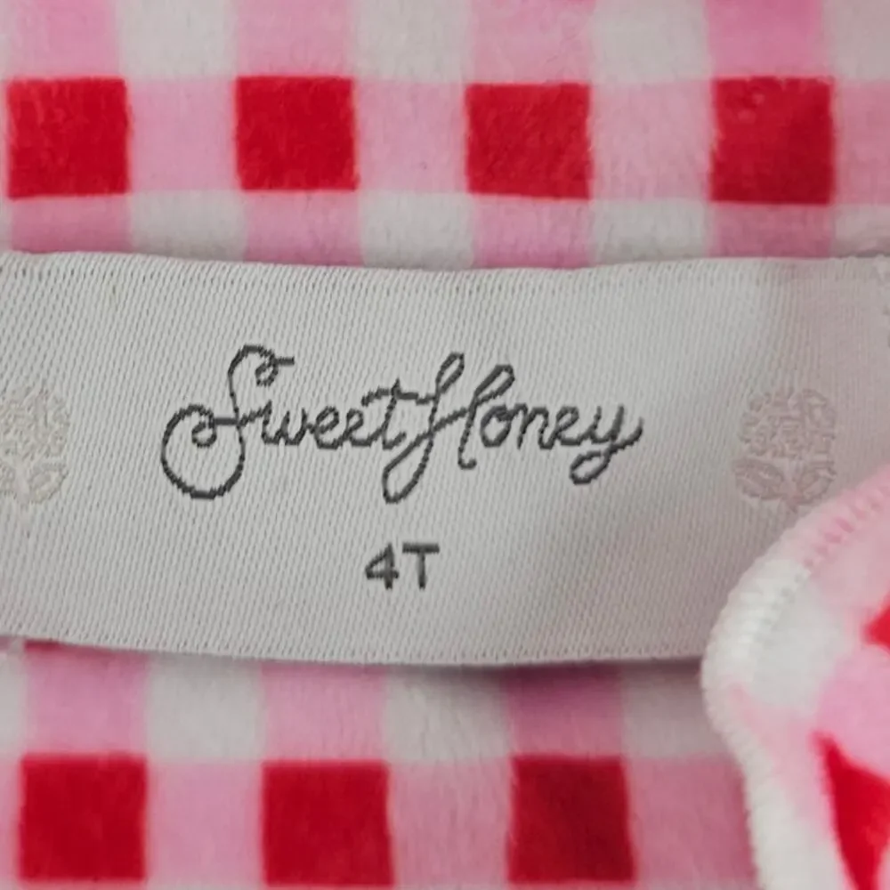 SweetHoney Strawberry Terry Cloth Cover Up 4T Cottagecore Farm Country 4016